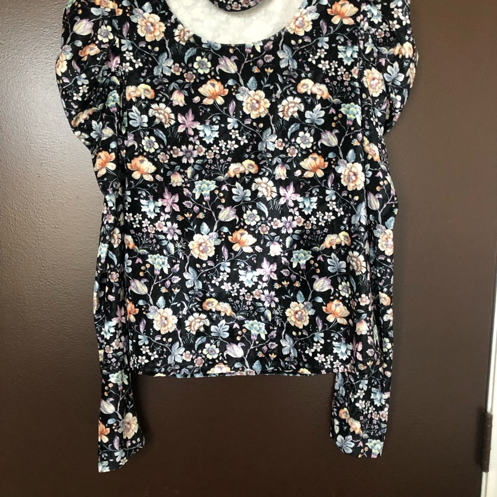 Cloe and Katie Floral Long Sleeve Blouse